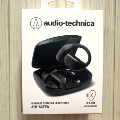audio-technica Wireless Kopfhörer Open-Ear Typ Bluetooth ATH-AC5TW BK Neu Japan