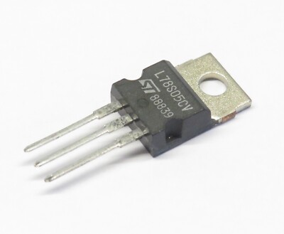 5 Stück L78S05CV fixed voltage regulator 5V 2A TO220, ST Microelectronics
