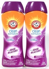 2 Arm & Hammer 24oz Clean Scentsation Odor Blast Fresh Burst In Wash Scent Boost