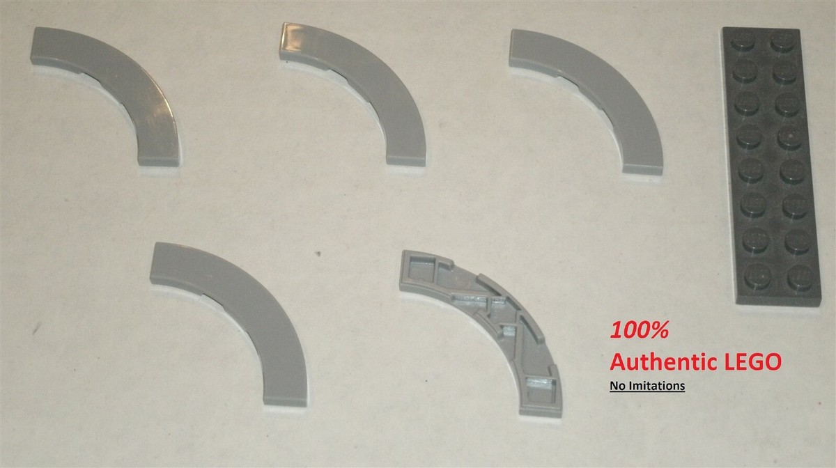 LEGO NEW 4x4 Light Bluish Grey Tile with Bow (5x) 6163989 Brick
