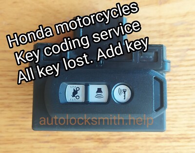 Honda Motorradschlüssel Codierungsservice - alle Schlüssel verloren. Schlüssel hinzufügen 