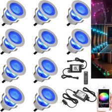 1-60x WIFI 30mm LED Lights Deck/Decking/Plinth/Recessed/Kitchen-RGB Changeable