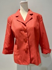 RQT Petite Size 14P Women s Hot Pink Coral Blazer Jacket