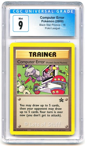 Computer Error graded CGC 9 for sale on eBay