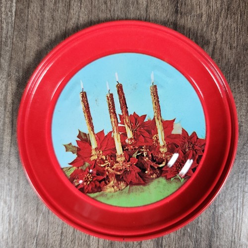 "Juego de 6 campanas de velas rojas de hojalata de metal navideño vintage de 3,5""" - Imagen 6 de 8