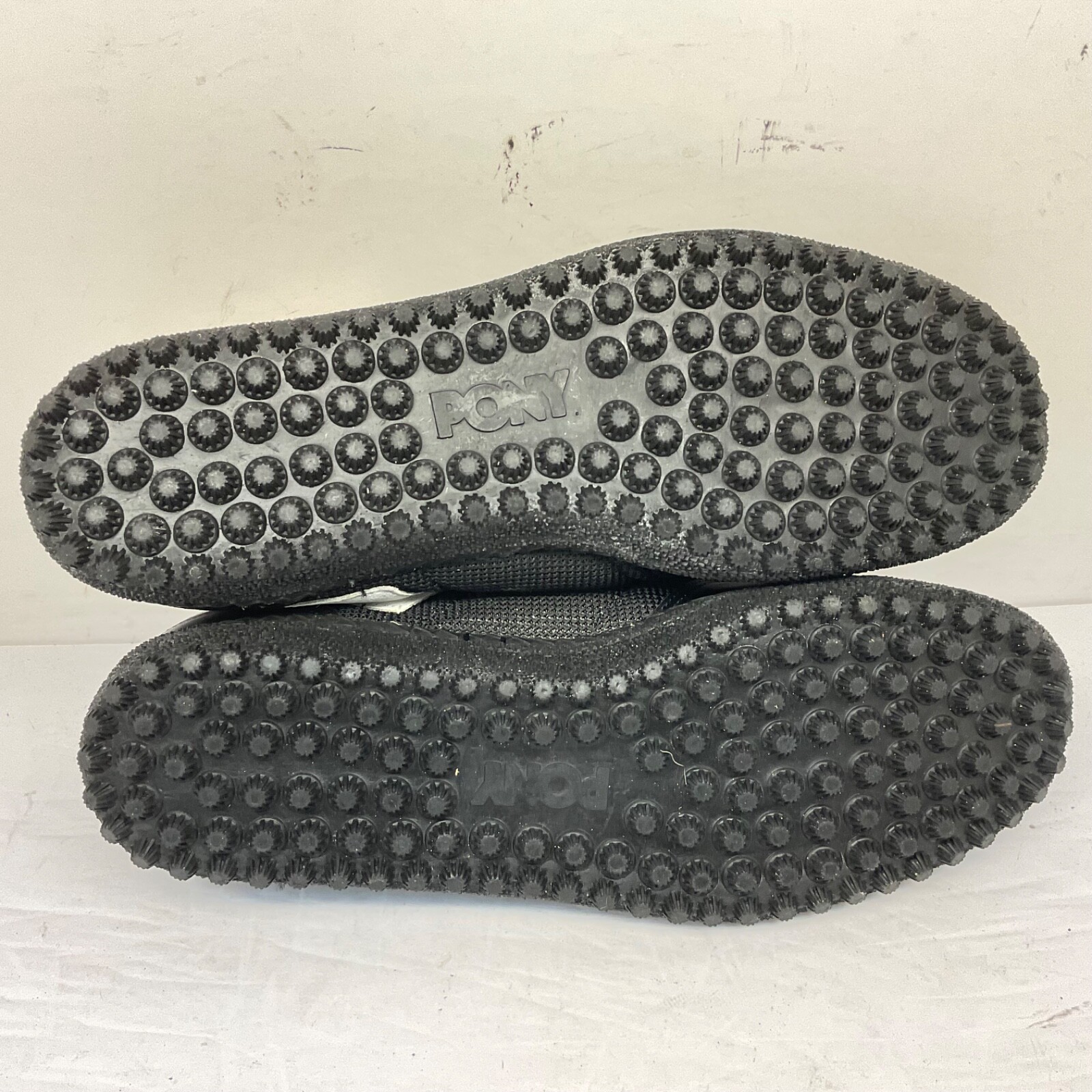 Scarpe da calcio uomo Pony taglio basso vintage erba 4506 nero bianco taglia 13M