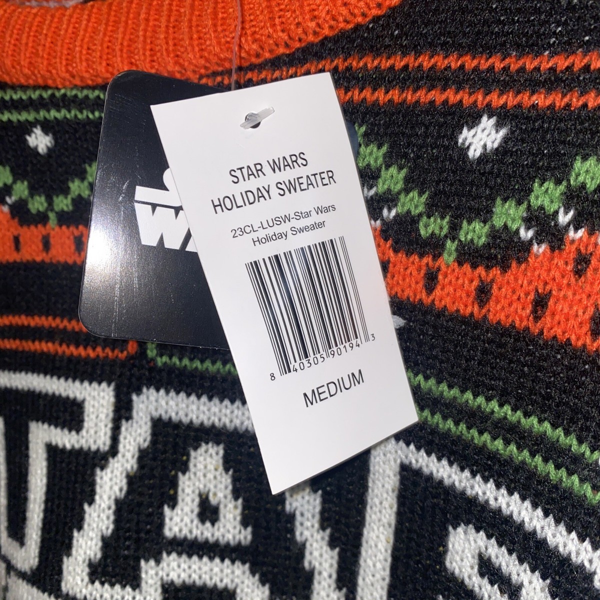 RARE Geeknet Star Wars Holiday Cozy Sweater (Size:M) GameStop