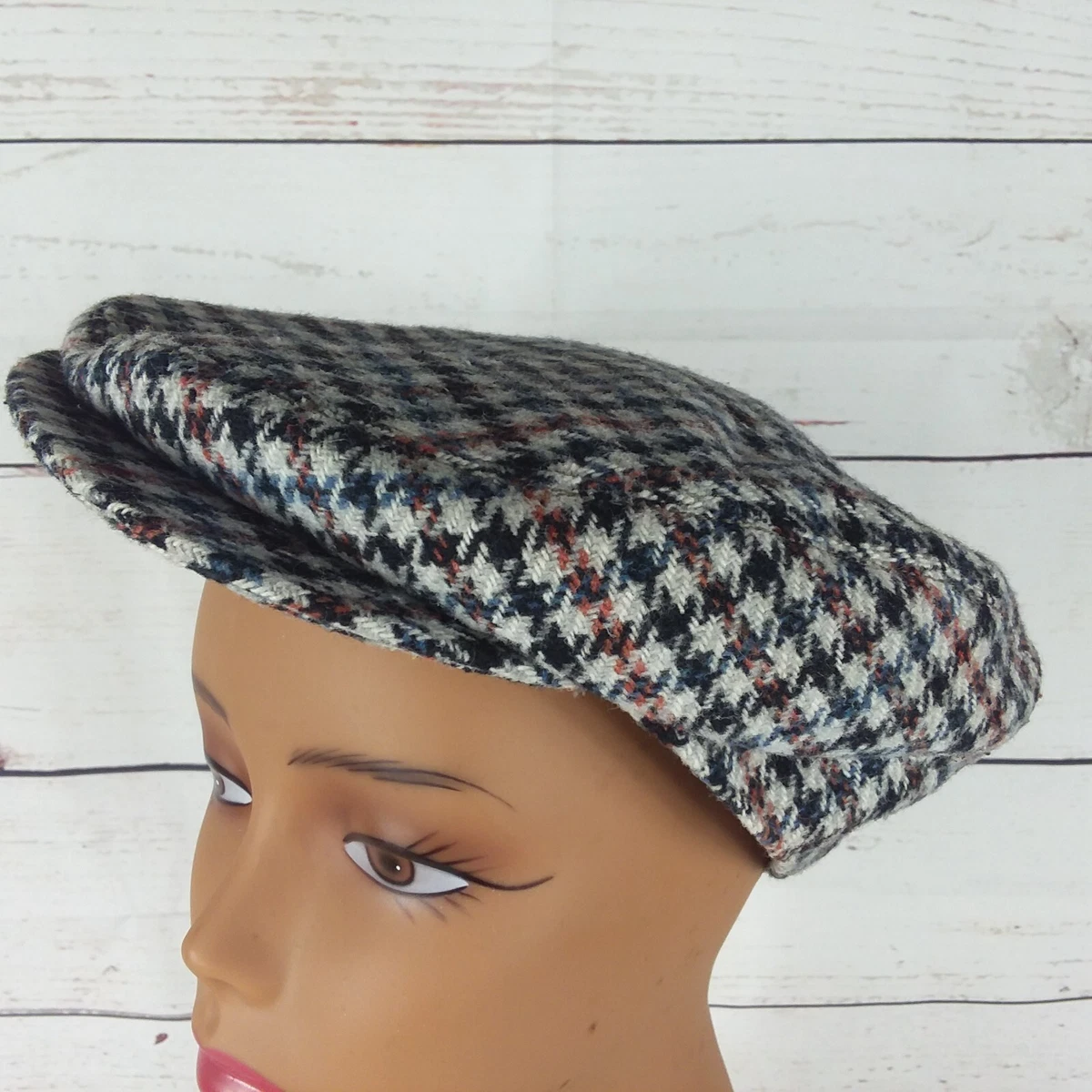 Houndstooth newsboy cap 2025