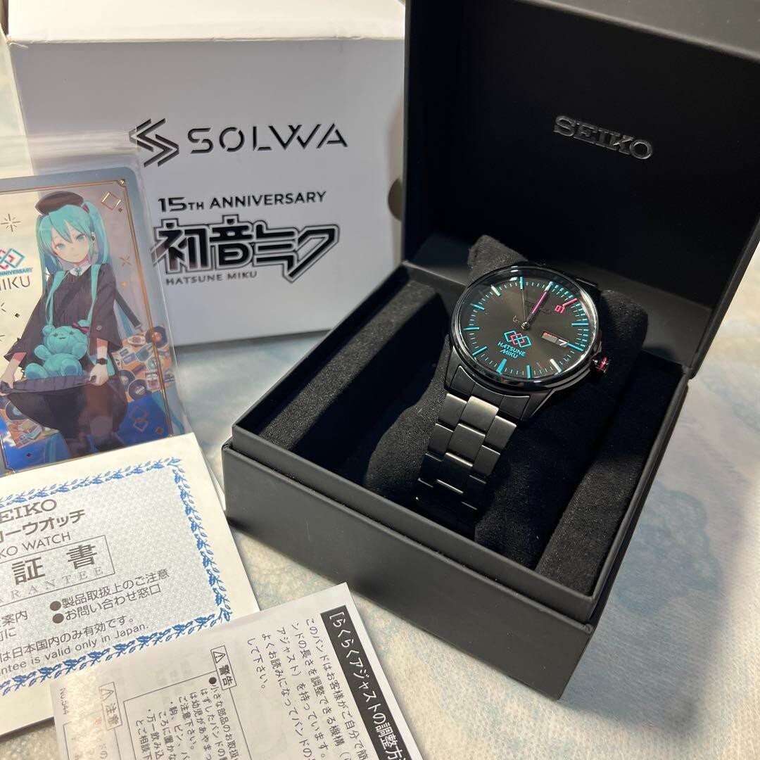 Hatsune Miku SEIKO 15th Anniversary Watch SOLWA Limited Hatsune Miku SEIKO 15th Anniversary Watch SOLWA Limited