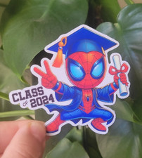 Spiderman Class of 2024 Die Cut Vinyl Sticker