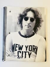 John Lennon Three Ring Spiral Notebook 80 Pages Unused 80 Pages