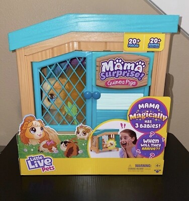 Little Live Pets Mama Surprise Interactive Mama Guinea Pig Hutch