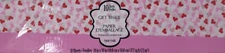 20 Sheets Valentine's Tissue Paper 8 Hearts and 12 Solid Pink Sheets ~ Set of 2
