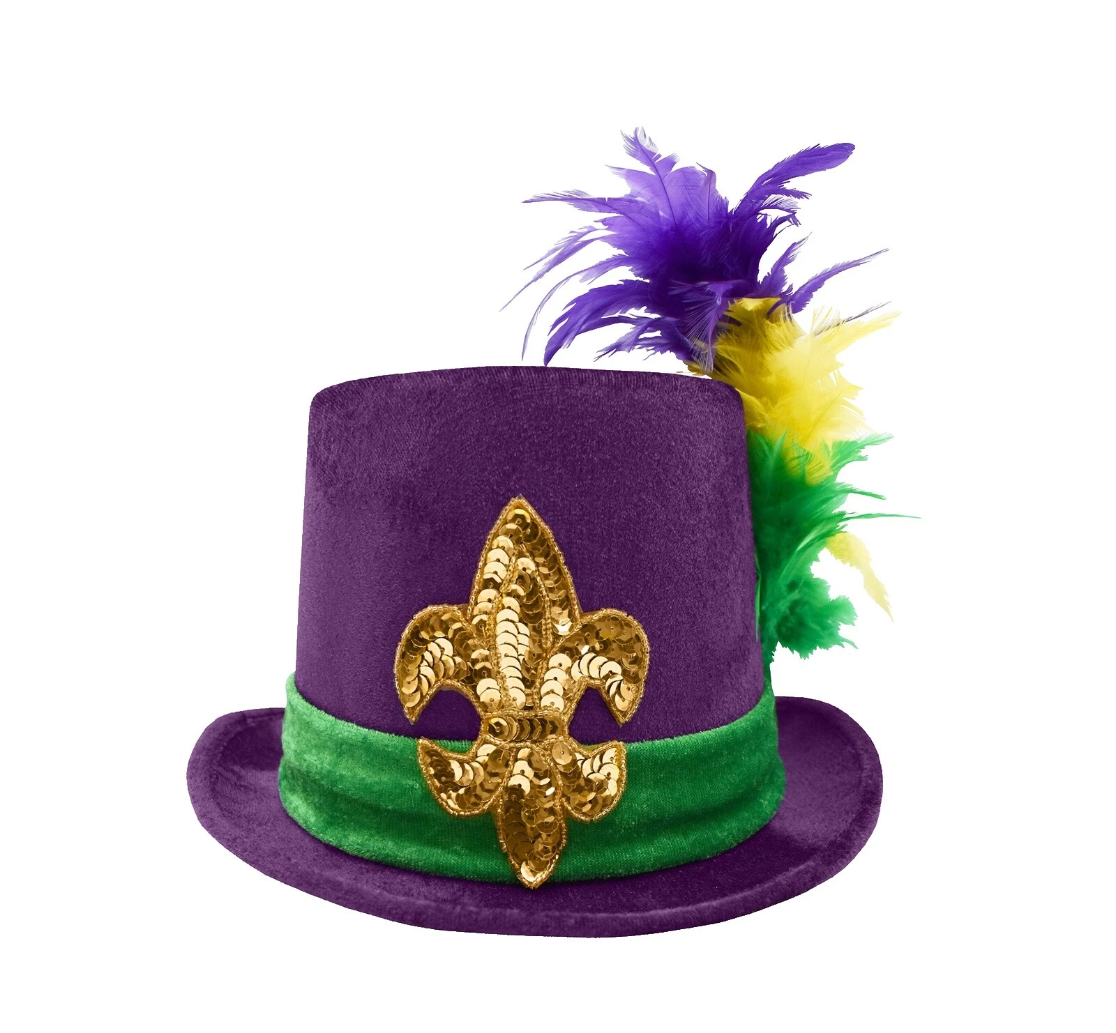 Mardi Gras Disfraz De Terciopelo sombreros de copa