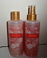 VICTORIA'S SECRET DEWY PEACHY BODY MIST 8.4 FL OZ  BODY WASH 8.4 FL OZ NEW