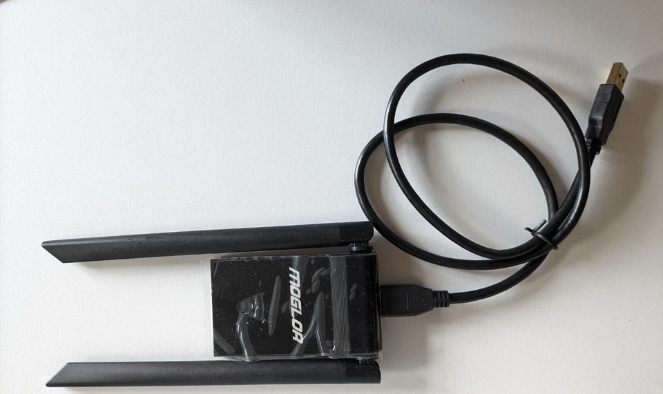 Moglor WLAN USB WiFi Antenna PC Dongle 5GHz/867Mbps 2.4 GHz/300Mbps 5dBi - Image 2 of 3