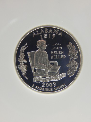 2003-S Washington State Quarter Silver Alabama PF70 UCAM NGC - Picture 2 of 4
