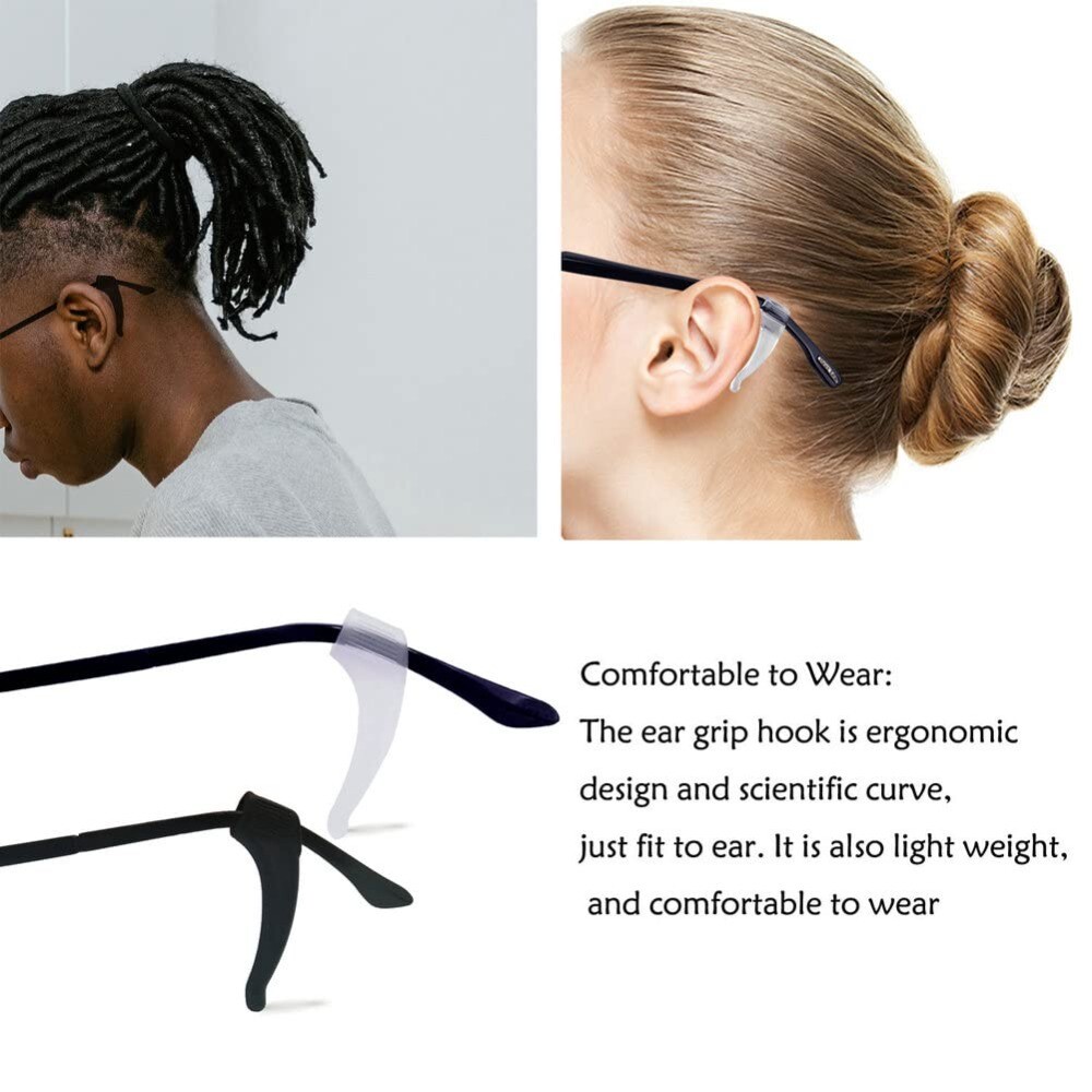 12 pairs Colorful Glasses Ear Cushion Antislip Glasses Tightening Kit