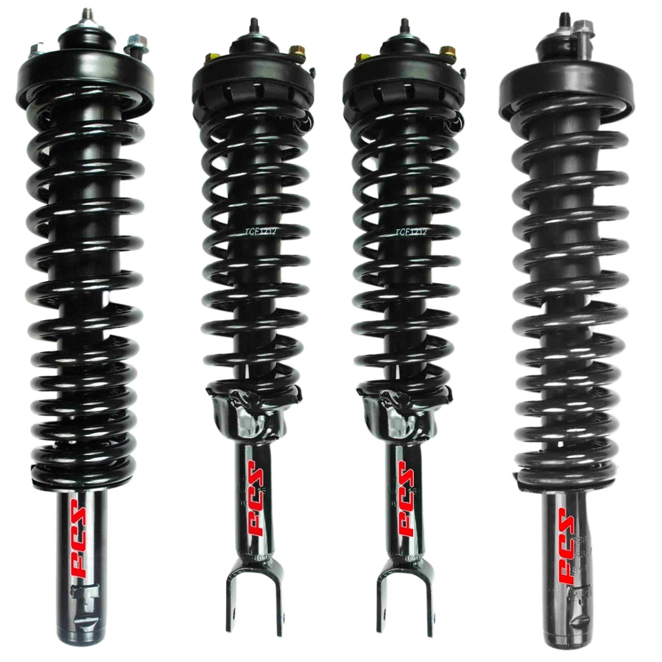 Juego completo de 2 muelles helicoidales y puntales delanteros y 2 traseros para Honda Civic 1996-2000 Foto 2 de 2