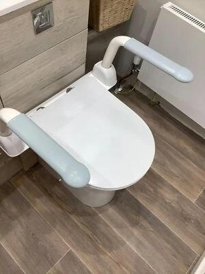 NISORPA WC Aufstehhilfe Klappbar Robust Halterung Handlauf Stützgriff Toilette