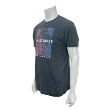 Levi Strauss And Co. Charcoal Heather Tropical Crewneck T Shirt Tee Mens L New