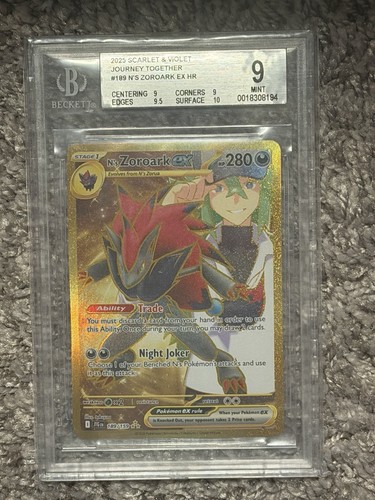 N's Zoroark ex graded BGS 9 for sale on eBay