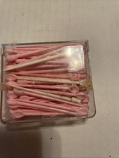 Vintage Goody Hair Roller Pins 86 Pink, 3 White . Original Case Is Cracked.