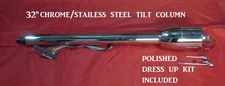 32" Street Hot Rod Pickup Truck Chrome Tilt Steering Column Chev GM Floor Shift