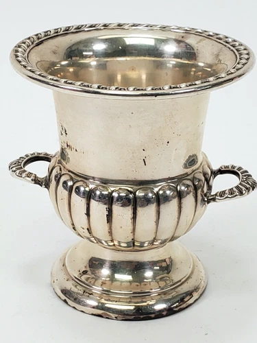 Antique Wallace Sterling Two Hand Ornate Toothpick Holder - No. 84