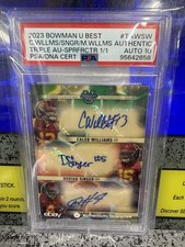 2023 Bowman U Best Caleb Williams RC Triple USC Superfractor 1/1 PSA DNA Auto 10