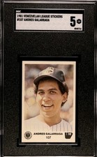 Andres Galarraga 1981 Venezuelan League Stickers #107 Venezuela SGC 5++ 