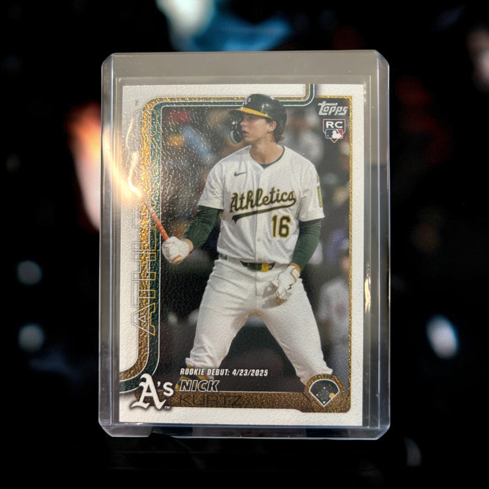 2025 Topps Update Series Rookie Debut Nick Kurtz #US197 Canvas /50 (RC)