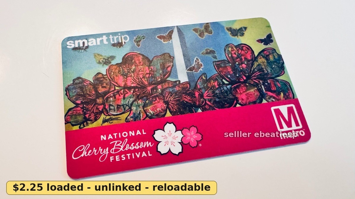 limited edition smartrip cards  #ThrowbackThursday to the launch of SmarTrip, our reloadable fare card that debuted on May 18, 1999. We're reminiscing with commemorative from years past from our Metro History Preservation Initiative 2026 WMATA Cherry Blossom Smartrip