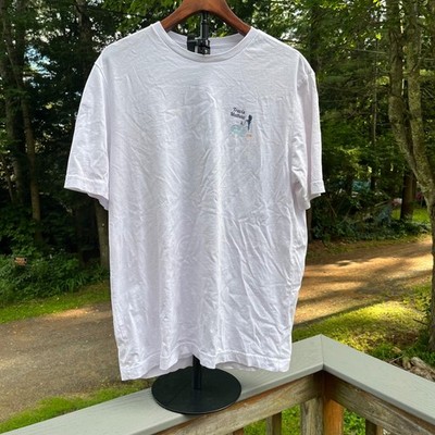 TravisMathew Mens Arrivederci Mermaid Graphic T-Shirt White Large Short Sleeve