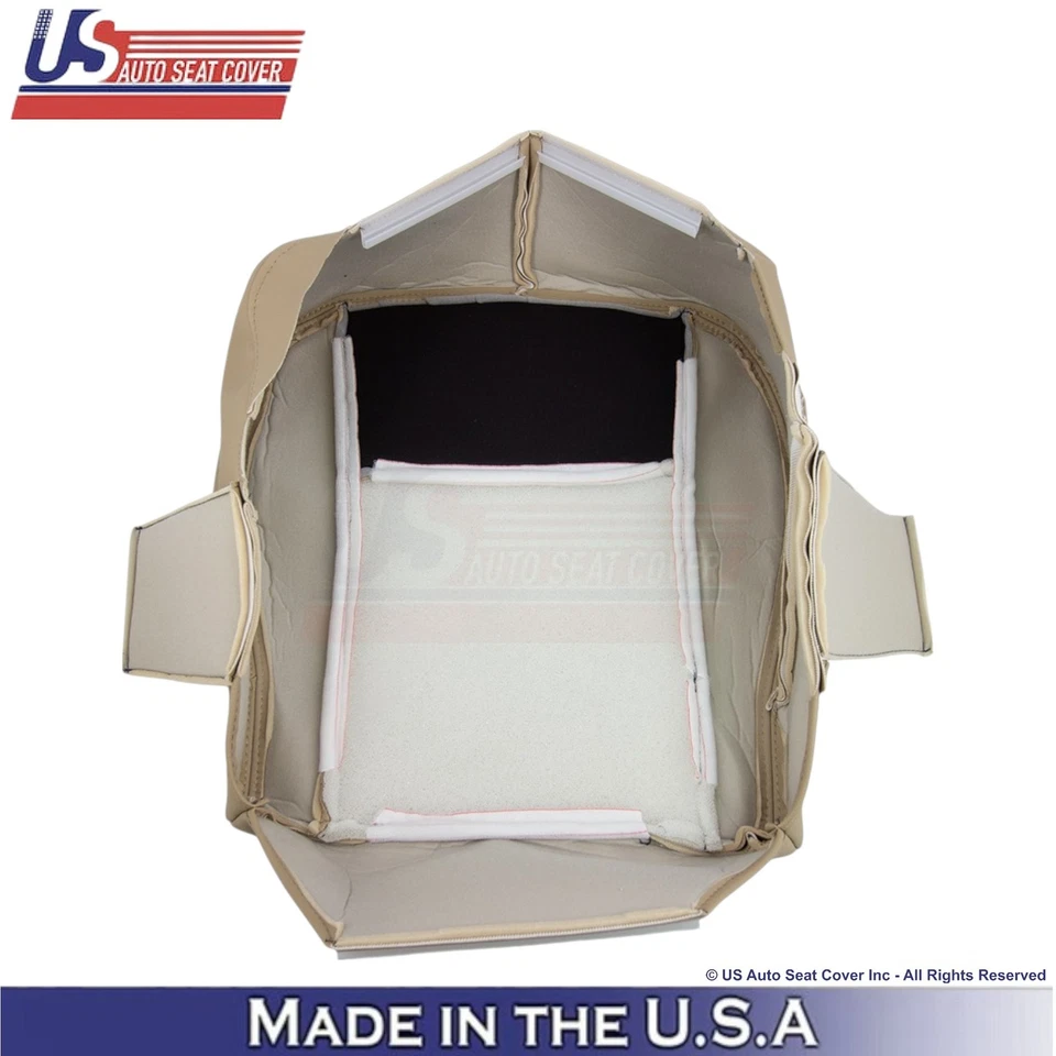 Cubierta de asiento de repuesto bronceada para parte inferior del conductor de cuero para Cadillac CTS 2003-2007 Foto 2 de 4