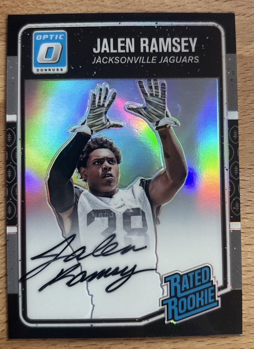 Jalen Ramsey Panini Donruss Optic #171 Autograph-Blue