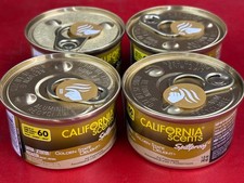 Lot Of 4 California Scents Spillproof Golden State Delight Scent Air Freshener