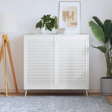 Schranktür Lamellen-Design Lamellentür Möbeltür Tür Massivholz Kiefer vidaXL