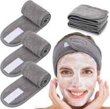 Spa Facial Headband Head Wrap Terry Cloth Headband 4 Counts