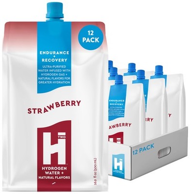 Premium Molecular Hydrogen Water, Strawberry Flavor, Sugar Free, 16.9oz 12 Pa...