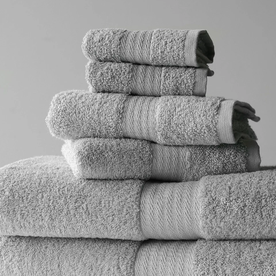 Juego de toallas de lujo 6 piezas 600 GSM, 2 toallas de baño, 2 toallas de mano y 2 lavabos... Foto 3 de 4