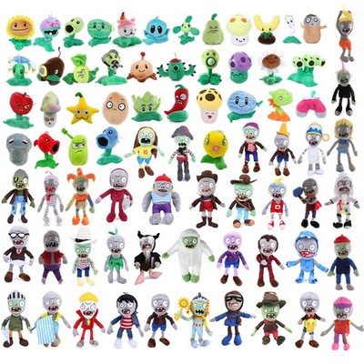 10PCS Plants and Zombies Plush Zombies Toys Random Different Types Zombies PV...