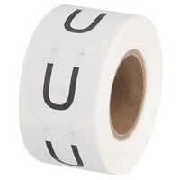 Inventaretiketten Mit Buchstabe U 1-Zoll-Aufkleber (1 Rolle/Insgesamt 500 StüCk)
