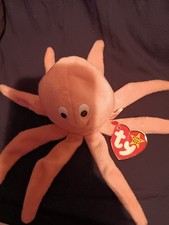 TY Inky The Octopus Beanie Baby 1993 Tush Tag