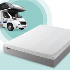 RV Mattress Memory Foam Short Queen Medium Firm Bed White Choose Your Size