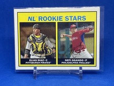 2016 Topps Heritage #184 NL Rookie Stars (Elias Diaz / Nefi Ogando)