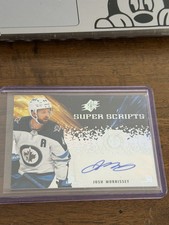 JOSH MORRISSEY-2022 SUPER SCRIPTS AUTO UPPER DECK SPX HOCKEY #SS-MO