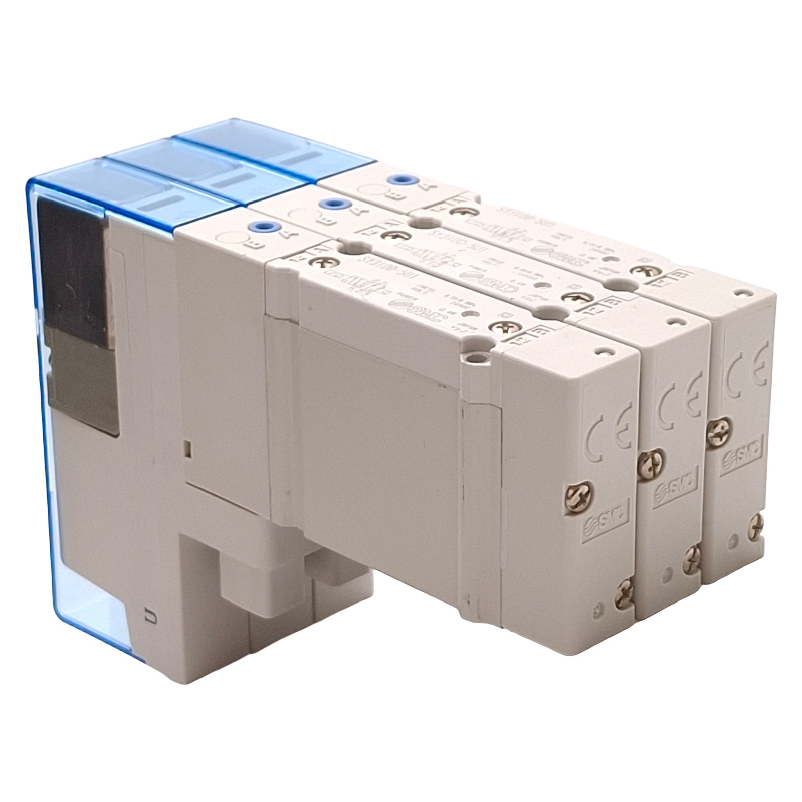 Lot of 3 SMC SY3100-5U1 Solenoid Valve, 2-Position Single, 0.7MPa, 24VDC Coil