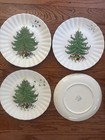 4 Blue Ridge Southern Potteries Christmas Plate 10-inch Collectible