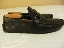 Louis Vuitton Black Damier Hockenheim Slip On...